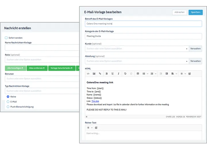 Celero Cloud GmbH – Integrierte E-Mails Sicht