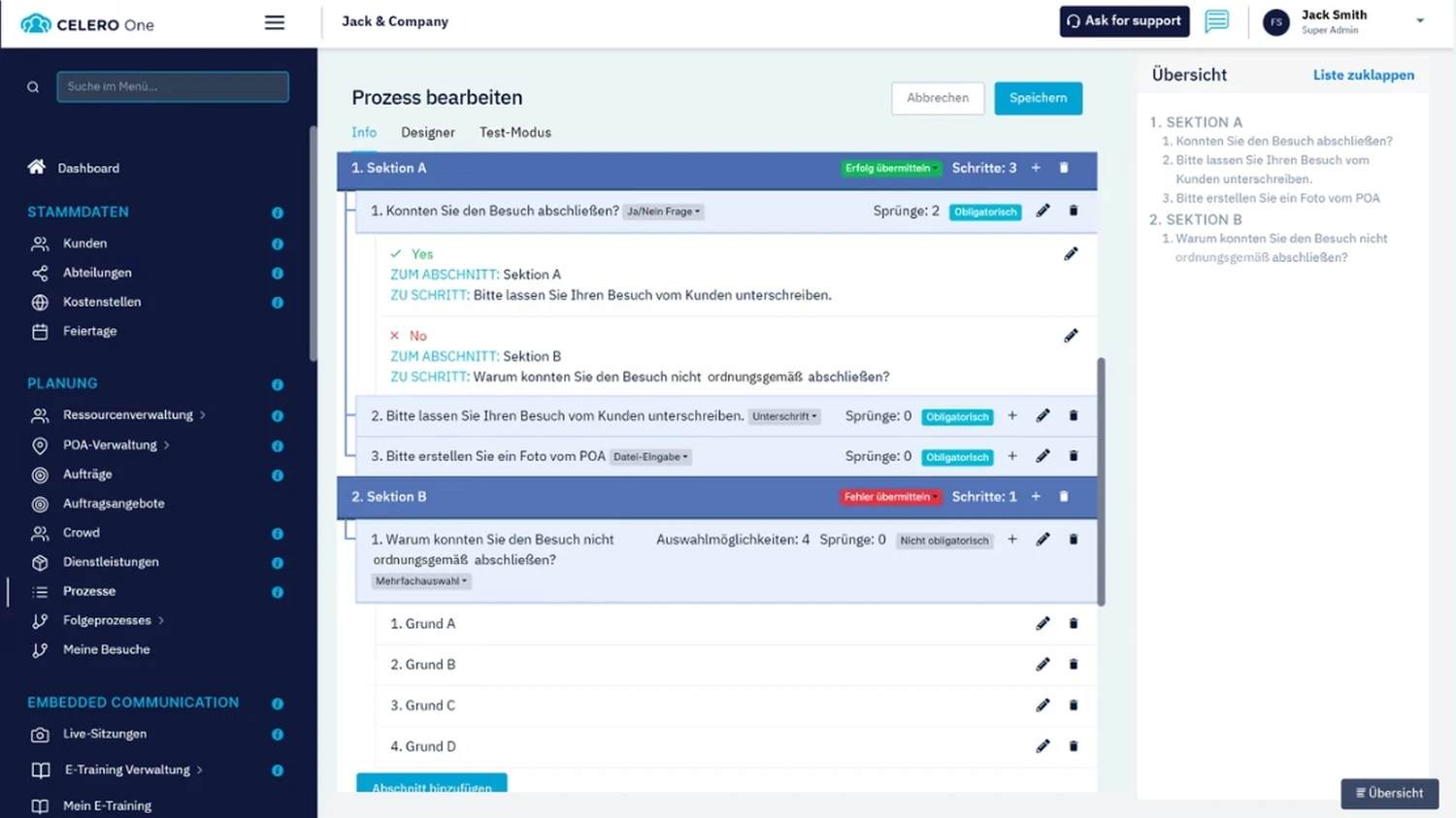 Celero Cloud GmbH – Desktopansicht der Software auf dem Laptop
